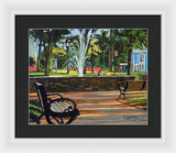 Center Green Glastonbury Connecticut   - Framed Print