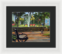 Center Green Glastonbury Connecticut   - Framed Print