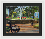 Center Green Glastonbury Connecticut   - Framed Print