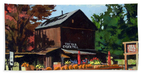 The Old Cider Mill Glastonbury Connecticut  - Bath Towel