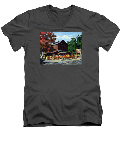 The Old Cider Mill Glastonbury Connecticut  - Men's V-Neck T-Shirt