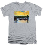 The Rocky Hill Glastonbury Ferry Glastonbury Connecticut  - Men's V-Neck T-Shirt