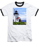 Goat Island Lighthouse Maine - Baseball T-Shirt