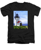 Goat Island Lighthouse Maine - Men's V-Neck T-Shirt