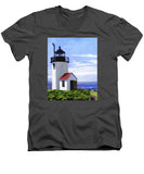 Goat Island Lighthouse Maine - Men's V-Neck T-Shirt