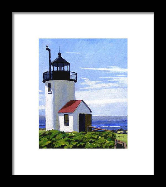 Goat Island Lighthouse Maine - Framed Print