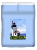 Goat Island Lighthouse Maine - Duvet Cover