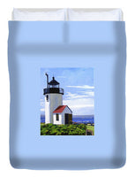 Goat Island Lighthouse Maine - Duvet Cover