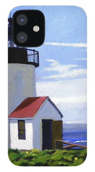 Goat Island Lighthouse Maine - Phone Case