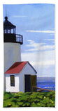 Goat Island Lighthouse Maine - Beach Towel