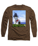 Goat Island Lighthouse Maine - Long Sleeve T-Shirt