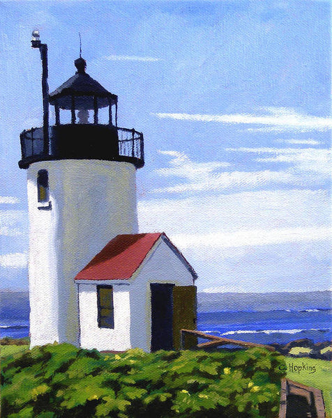 Goat Island Lighthouse Maine - Art Print