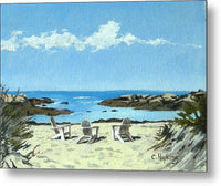 Gooseberry Beach Newport Rhode Island - Metal Print