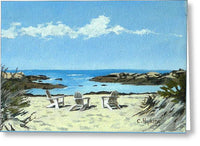 Gooseberry Beach Newport Rhode Island - Greeting Card