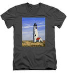 Great Point Lighthouse Nantucket Massachusetts - Men's V-Neck T-Shirt