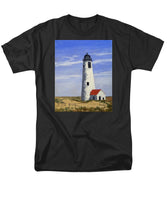 Great Point Lighthouse Nantucket Massachusetts - Men's T-Shirt  (Regular Fit)