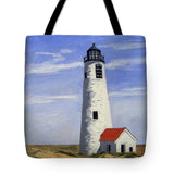 Great Point Lighthouse Nantucket Massachusetts - Tote Bag