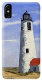 Great Point Lighthouse Nantucket Massachusetts - Phone Case