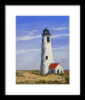 Great Point Lighthouse Nantucket Massachusetts - Framed Print