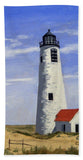 Great Point Lighthouse Nantucket Massachusetts - Beach Towel