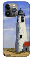 Great Point Lighthouse Nantucket Massachusetts - Phone Case