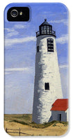 Great Point Lighthouse Nantucket Massachusetts - Phone Case