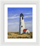 Great Point Lighthouse Nantucket Massachusetts - Framed Print