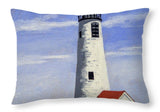 Great Point Lighthouse Nantucket Massachusetts - Throw Pillow