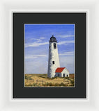 Great Point Lighthouse Nantucket Massachusetts - Framed Print