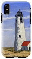 Great Point Lighthouse Nantucket Massachusetts - Phone Case