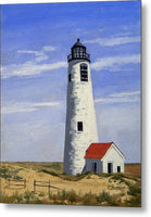 Great Point Lighthouse Nantucket Massachusetts - Metal Print