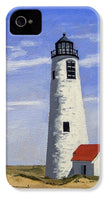 Great Point Lighthouse Nantucket Massachusetts - Phone Case