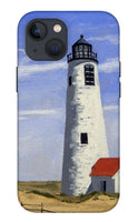 Great Point Lighthouse Nantucket Massachusetts - Phone Case