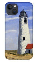 Great Point Lighthouse Nantucket Massachusetts - Phone Case