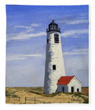 Great Point Lighthouse Nantucket Massachusetts - Blanket