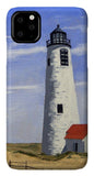 Great Point Lighthouse Nantucket Massachusetts - Phone Case