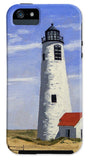 Great Point Lighthouse Nantucket Massachusetts - Phone Case