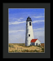 Great Point Lighthouse Nantucket Massachusetts - Framed Print