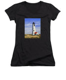 Great Point Lighthouse Nantucket Massachusetts - Women's V-Neck