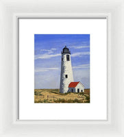 Great Point Lighthouse Nantucket Massachusetts - Framed Print