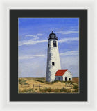 Great Point Lighthouse Nantucket Massachusetts - Framed Print