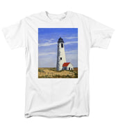 Great Point Lighthouse Nantucket Massachusetts - Men's T-Shirt  (Regular Fit)