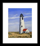 Great Point Lighthouse Nantucket Massachusetts - Framed Print