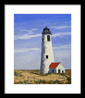 Great Point Lighthouse Nantucket Massachusetts - Framed Print