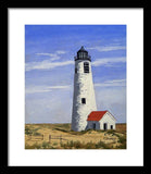 Great Point Lighthouse Nantucket Massachusetts - Framed Print