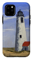 Great Point Lighthouse Nantucket Massachusetts - Phone Case