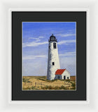 Great Point Lighthouse Nantucket Massachusetts - Framed Print