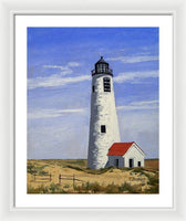 Great Point Lighthouse Nantucket Massachusetts - Framed Print