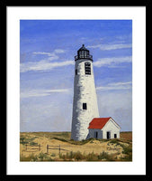 Great Point Lighthouse Nantucket Massachusetts - Framed Print