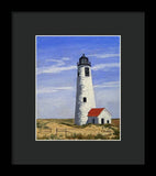 Great Point Lighthouse Nantucket Massachusetts - Framed Print